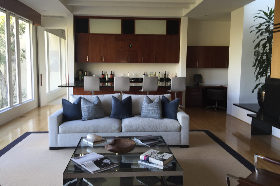 Modern living room in Beverly Hills