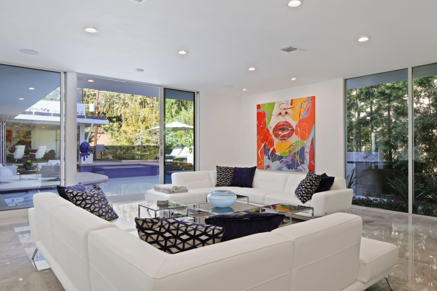 Luxury living room in Beverly Hills